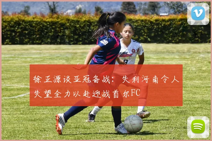 徐正源谈亚冠备战：失利河南令人失望全力以赴迎战首尔FC